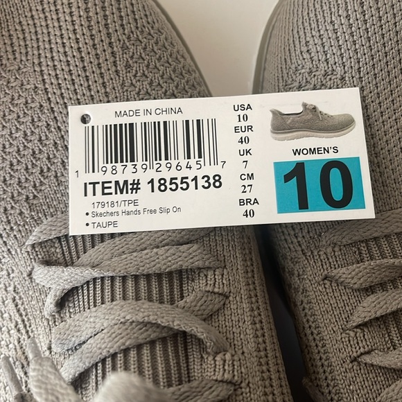 Skechers | flex memory foam Swift Fit taupe sneakers Sz 10 - Picture 10 of 11